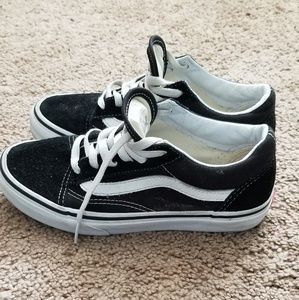 Vans Kids Old Skool (Black/trw) 2.5 Kids
